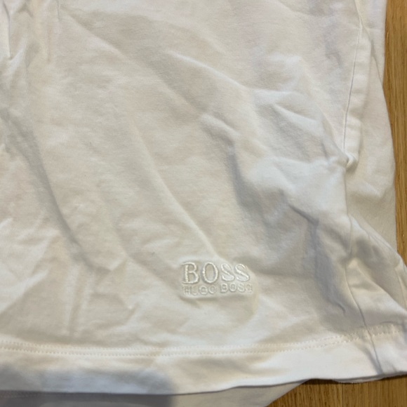 Hugo Boss White Undershirt Tee Shirt Size L - Picture 3 of 3